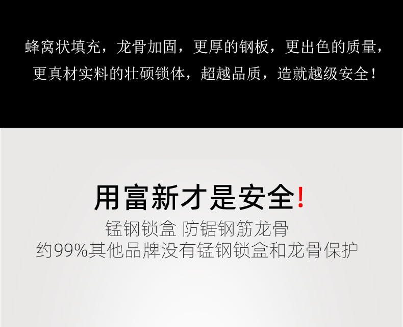 FX富新 两全齐美 黑白双色甲级防盗门定制入户门包安装子母门家用(图32)