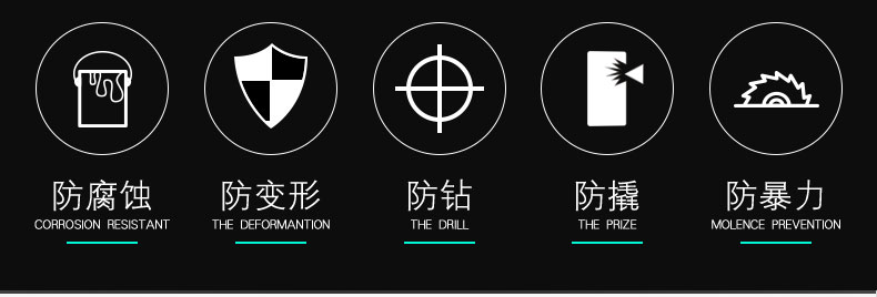 FX富新 两全齐美 黑白双色甲级防盗门定制入户门包安装子母门家用(图35)