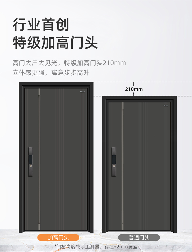 星月神防盗门甲级安全门家用加高入户门锌合金进户门定制单门(图10)