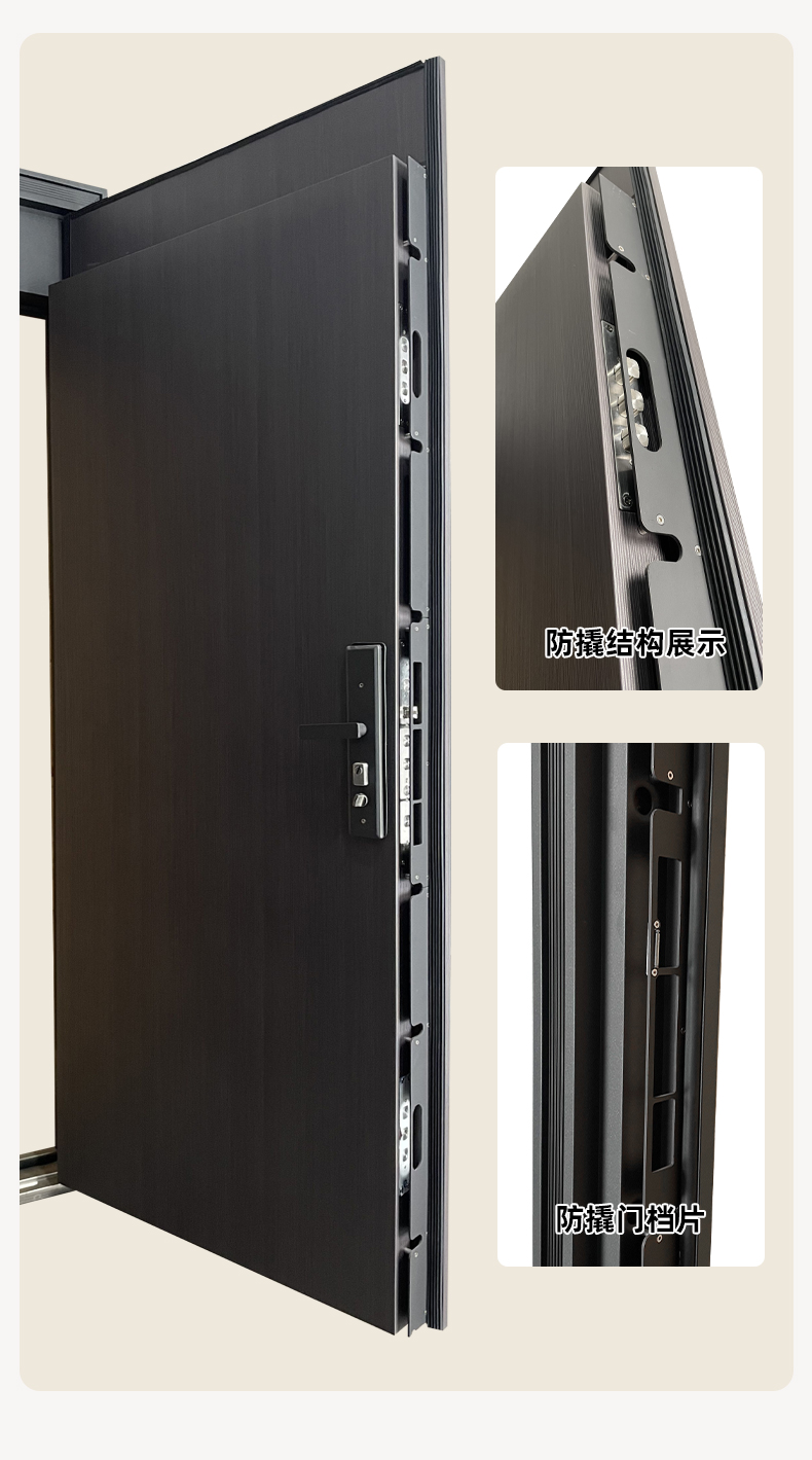 宇安盾家用甲级防盗门静音进户门智能锁简约入户大门防撬钢子母门(图23)