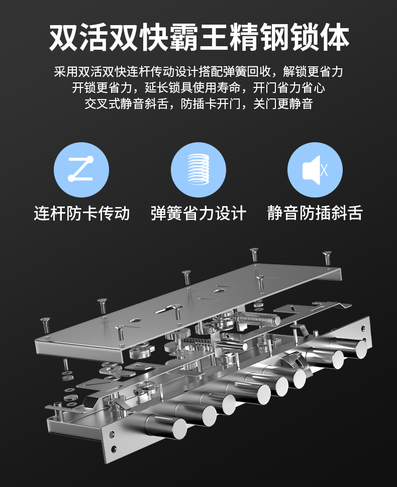 【2024款】甲级防盗门进户门轻奢锌合金全自动锁入户门平开隔音门(图14)