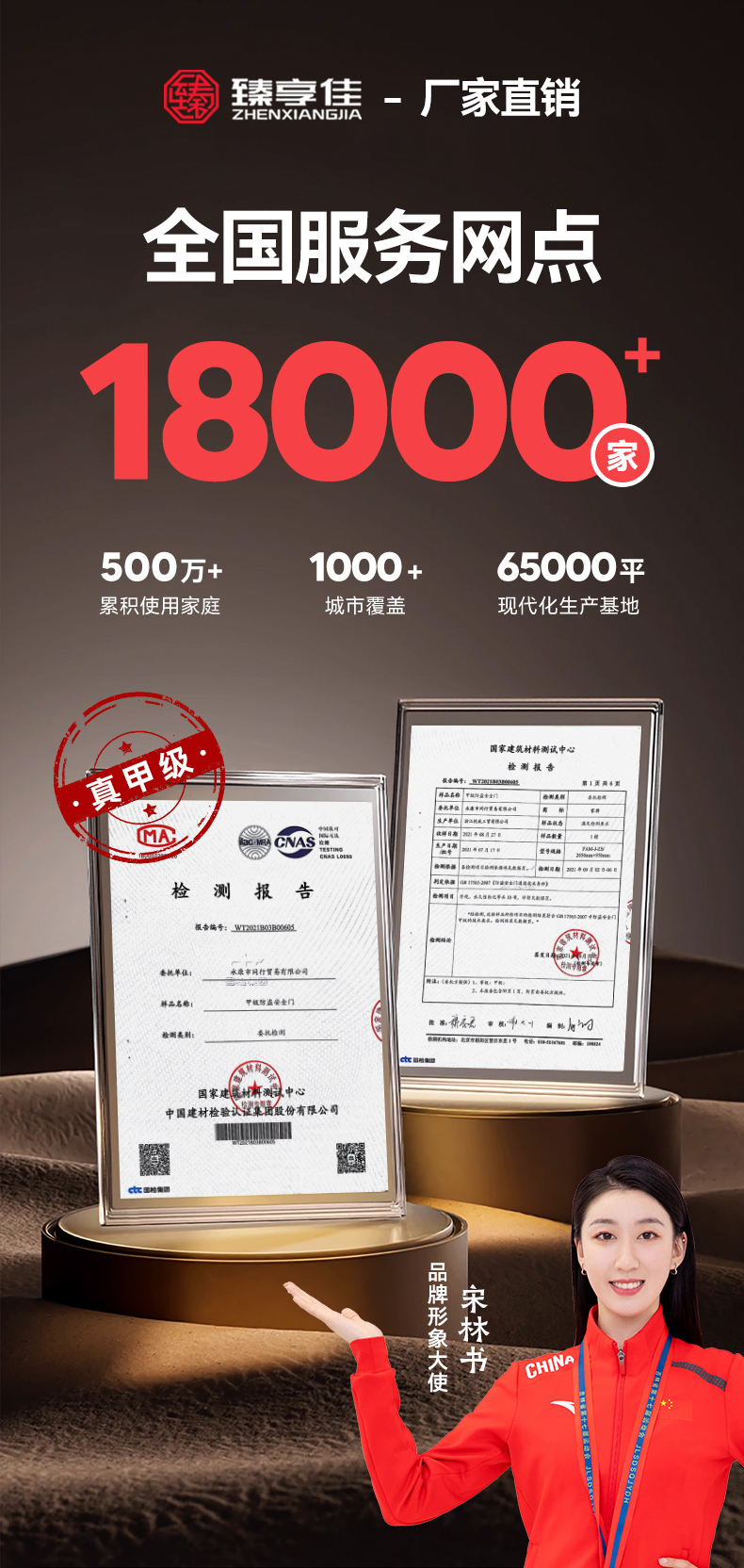 甲级防盗门静音家用入户门安全门子母门发泡填充别墅门定制进户门(图1)