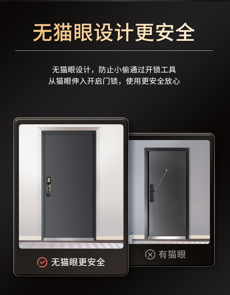 柏科甲级防盗门进户门家用入户门灯带安全门指纹双重锁静音子母门(图19)