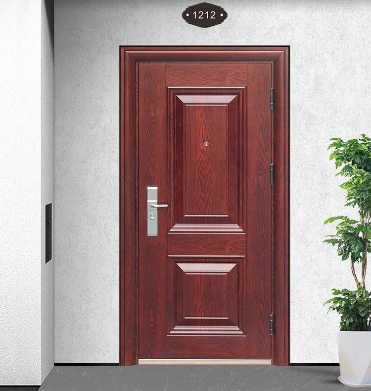 入户门防盗门进户门家用室内外出租房间农村大门钢质工程门单开门(图5)