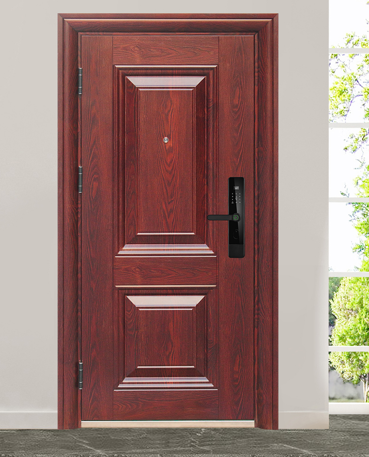 入户门防盗门进户门家用室内外出租房间农村大门钢质工程门单开门(图3)