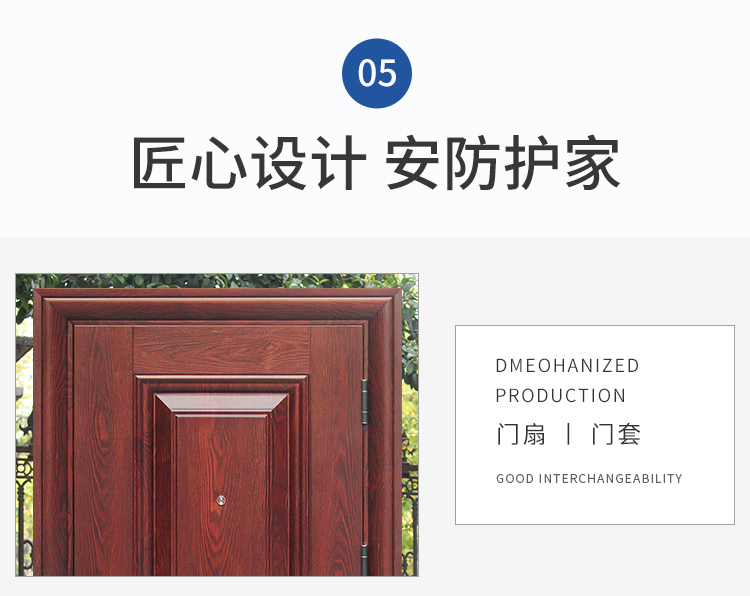 入户门防盗门进户门家用室内外出租房间农村大门钢质工程门单开门(图20)