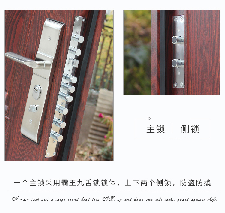 入户门防盗门进户门家用室内外出租房间农村大门钢质工程门单开门(图23)