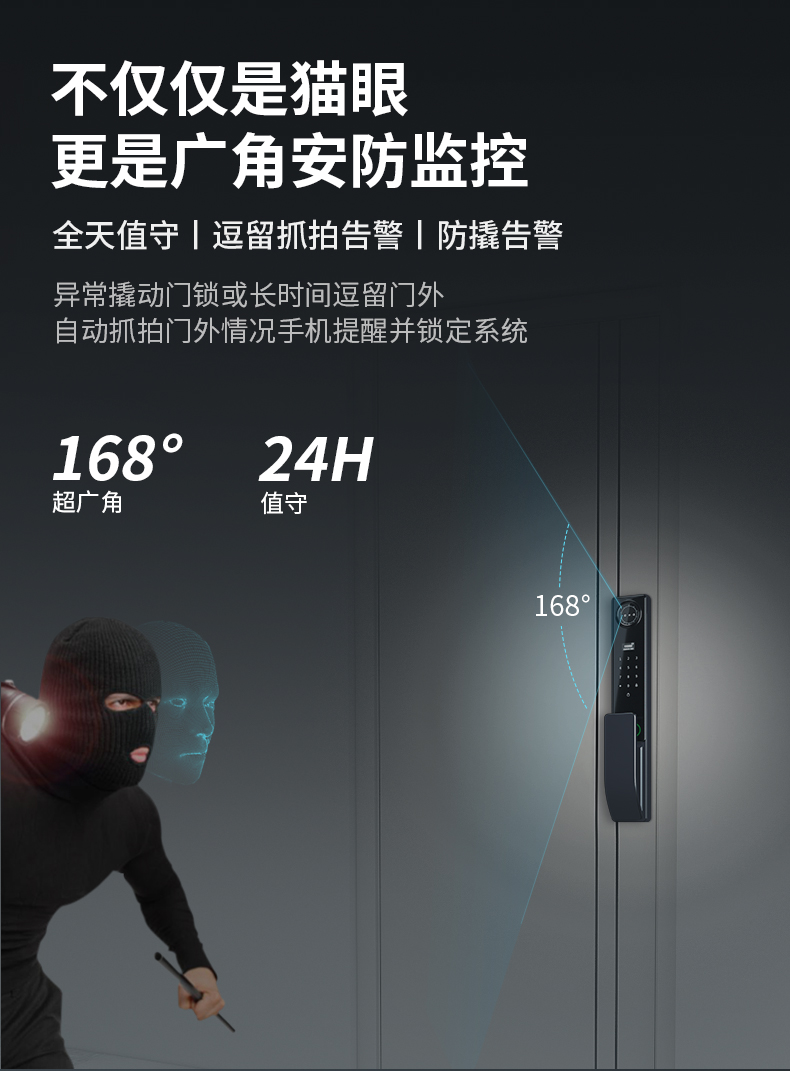 【2024款】甲级防盗门进户门轻奢锌合金全自动锁入户门平开隔音门(图25)