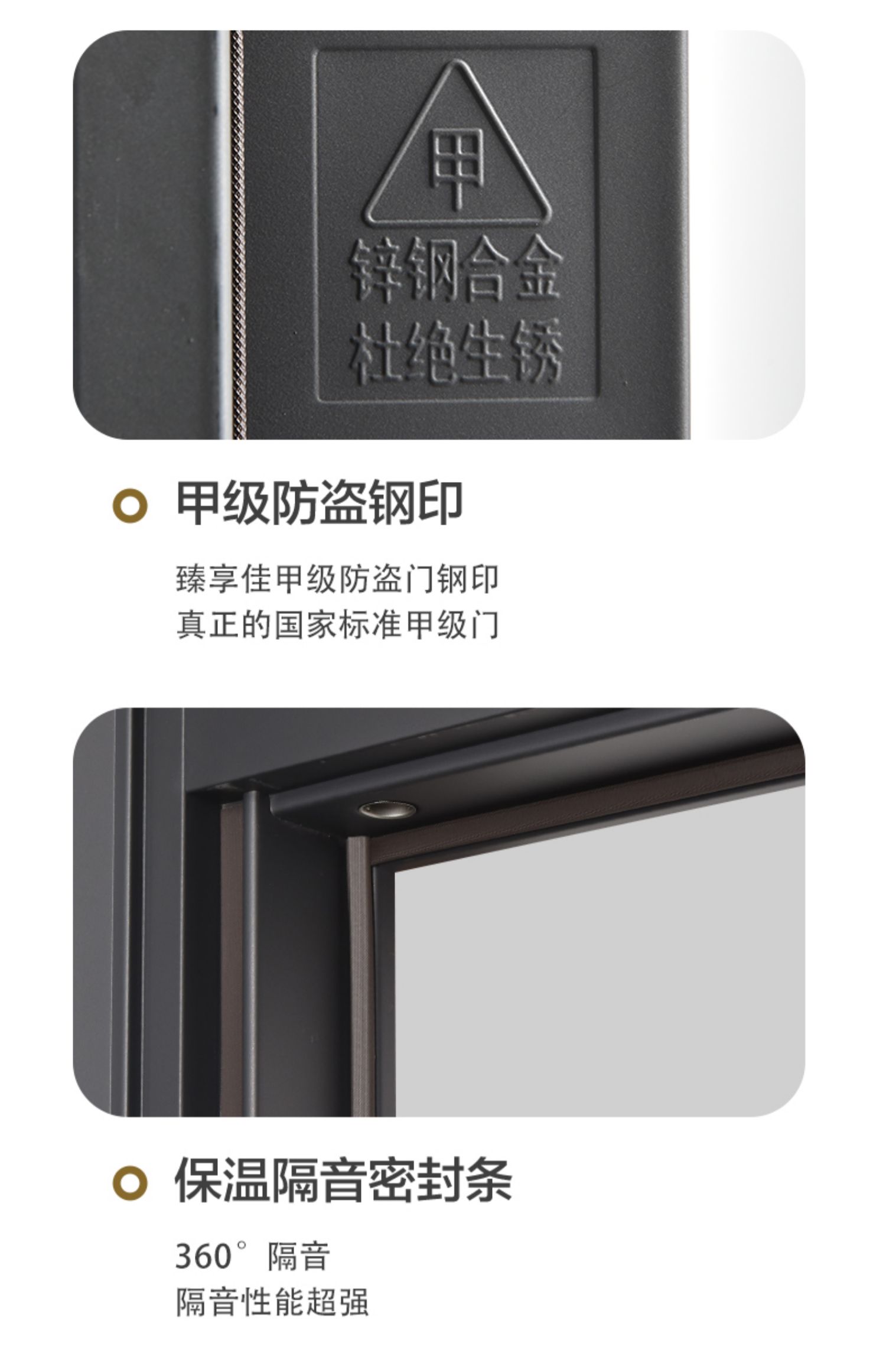 甲级防盗门进户门家用锌合金入户门智能子母门带人脸识别钢质大门(图25)