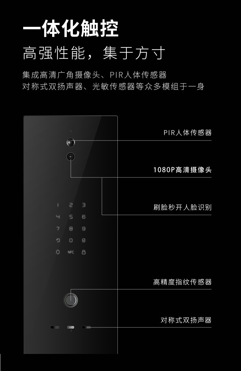 米家德雷克一体化智能门M01 甲级防盗门家用入户进户门 人脸识别(图3)