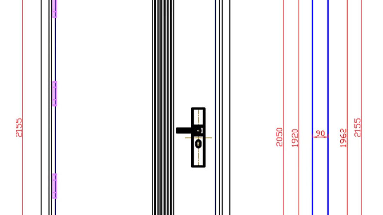 FX富新 艺品 双色甲级防盗门家用定制智能指纹锁入户大门定制灰色(图15)