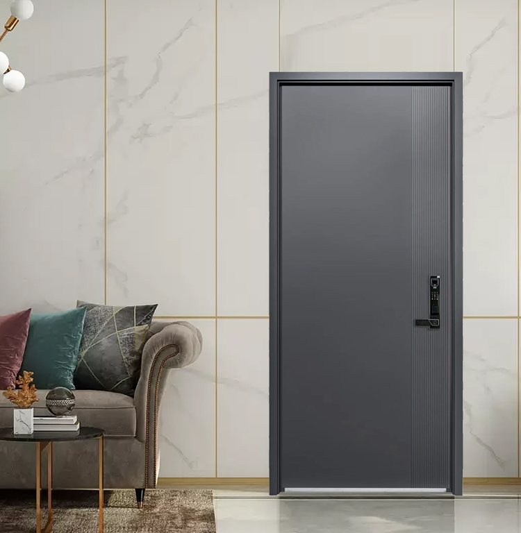 甲级防盗门入户门智能指纹密码锁家用进户门大门单开门子母门(图1)