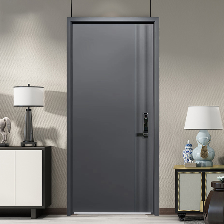甲级防盗门入户门智能指纹密码锁家用进户门大门单开门子母门(图2)