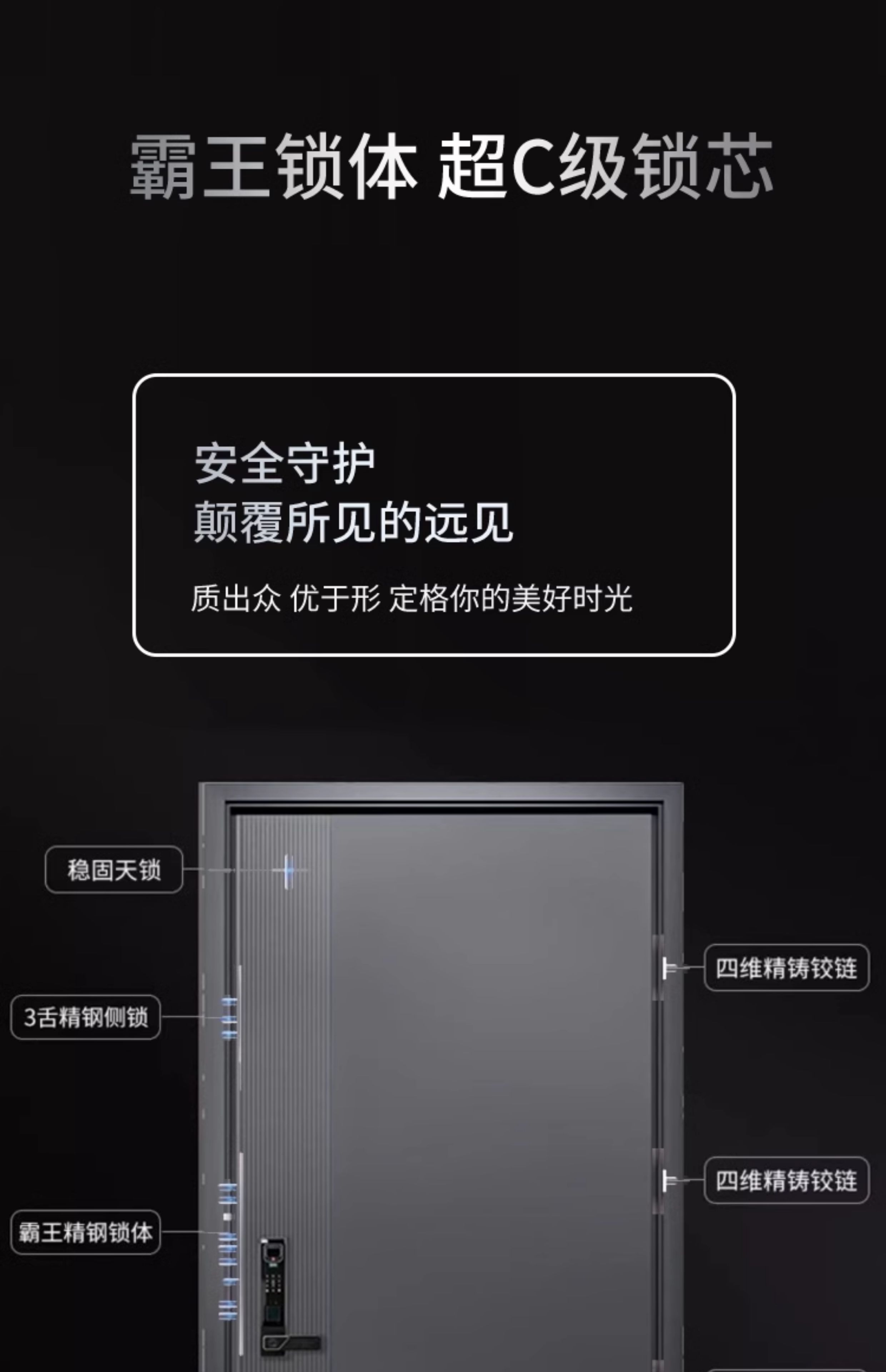 甲级防盗门入户门智能指纹密码锁家用进户门大门单开门子母门(图7)