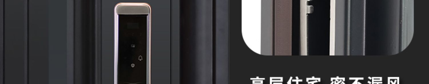 客然甲级轻奢密码防盗门进户门字母门指纹锁门家用入户门定制单门(图14)