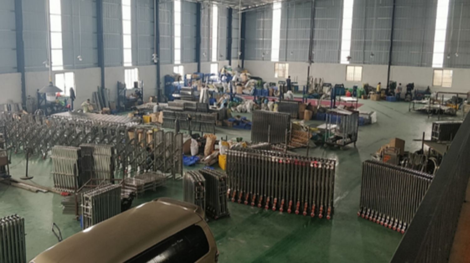 不锈钢电动伸缩门推拉平移收缩门工厂大门厂房小区工地庭院电动门(图7)