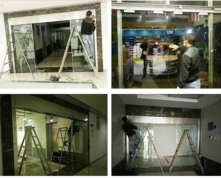 自动感应玻璃门电动玻璃移门人脸指纹机组苏州无锡嘉兴定制包安装(图15)