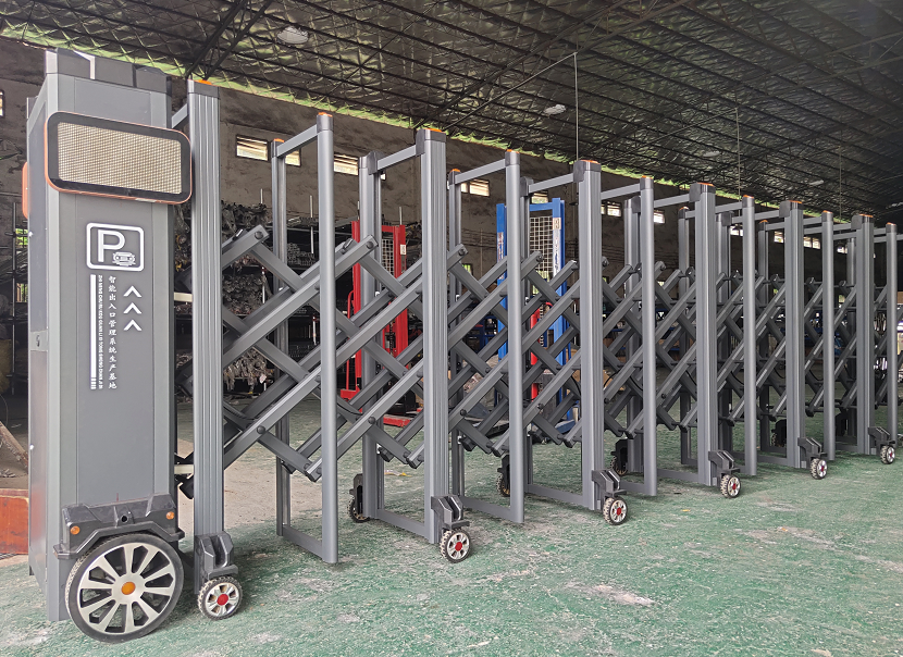 铝合金电动伸缩门304不锈钢学校工地折叠推拉门收缩遥控自动大门(图14)