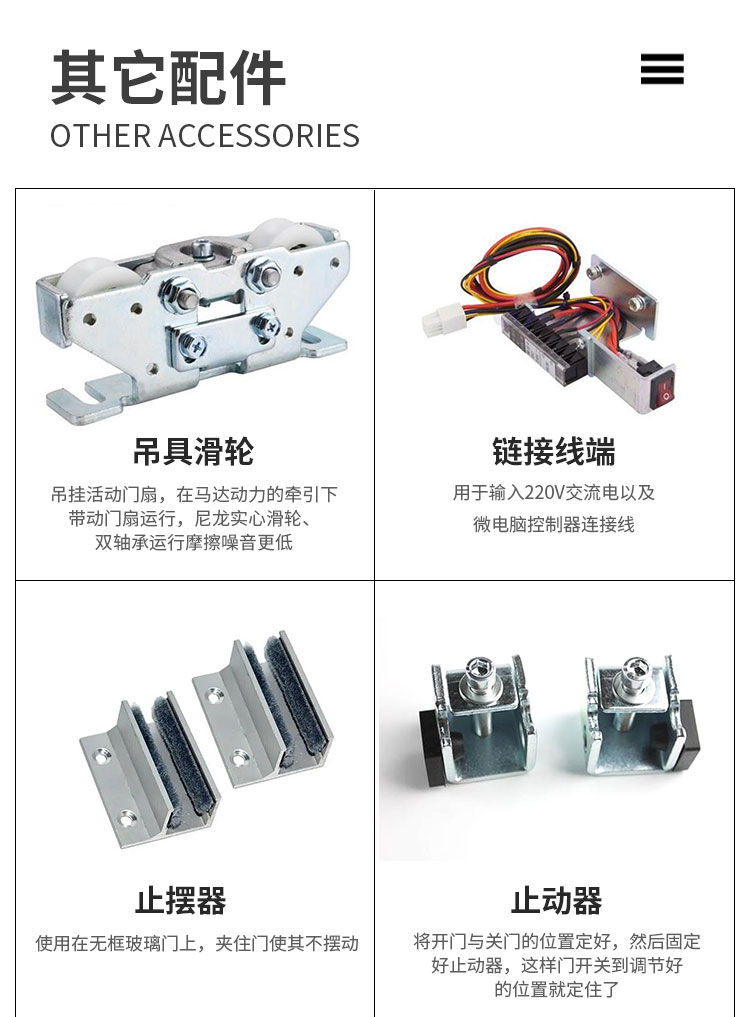 电动玻璃感应自动平移门全套机组铝型材不锈钢上海厂家定制安装(图10)