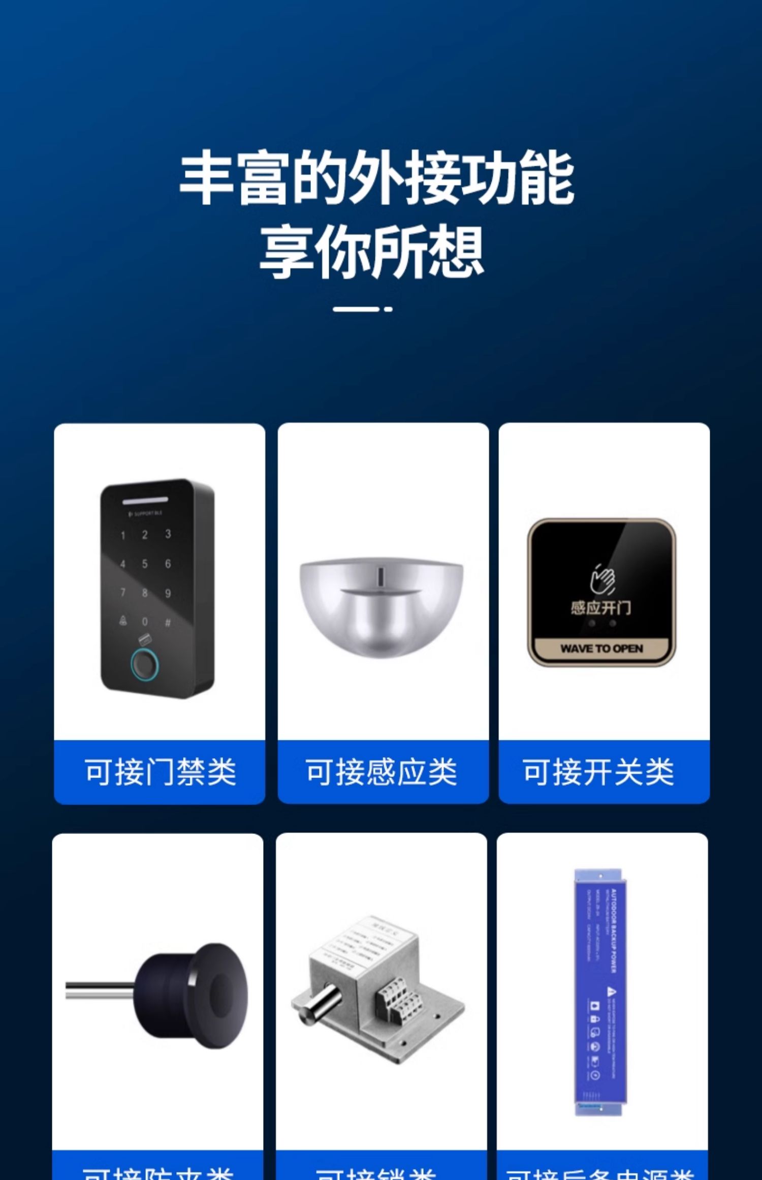 保利德电动玻璃自动平移感应门电机整套机组门禁控制器轨道全套(图16)