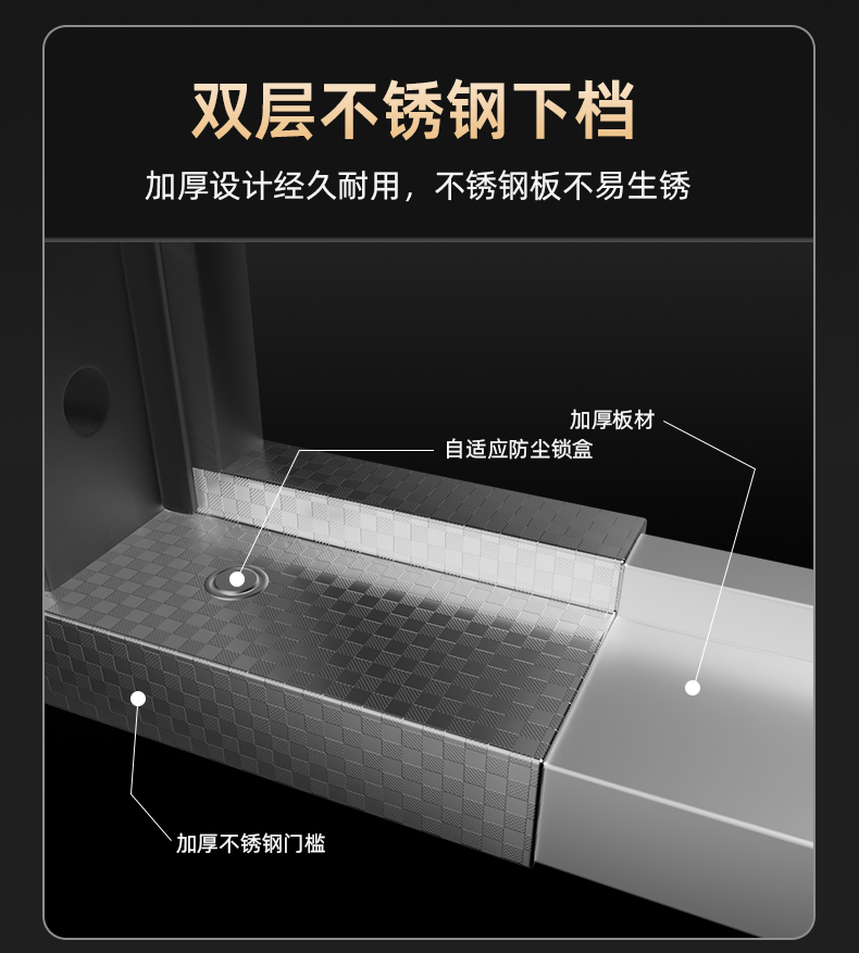 2025新款 甲级防盗门5D人脸锁 锌合金全自动猫眼指纹锁平开入户门(图14)
