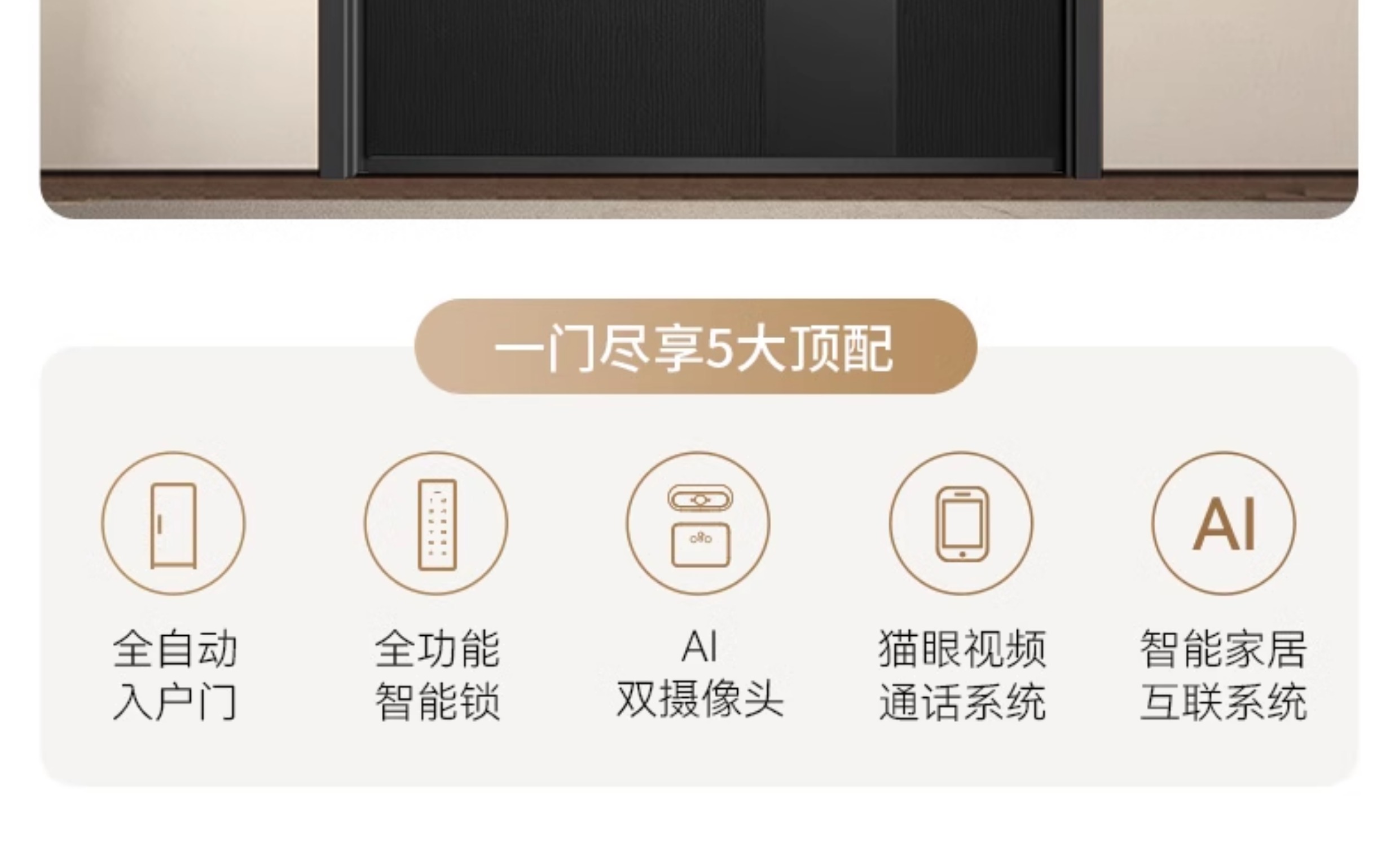 亚太天能一体化智能门AI双摄防盗入户门家用视频通话全自动进户门(图6)