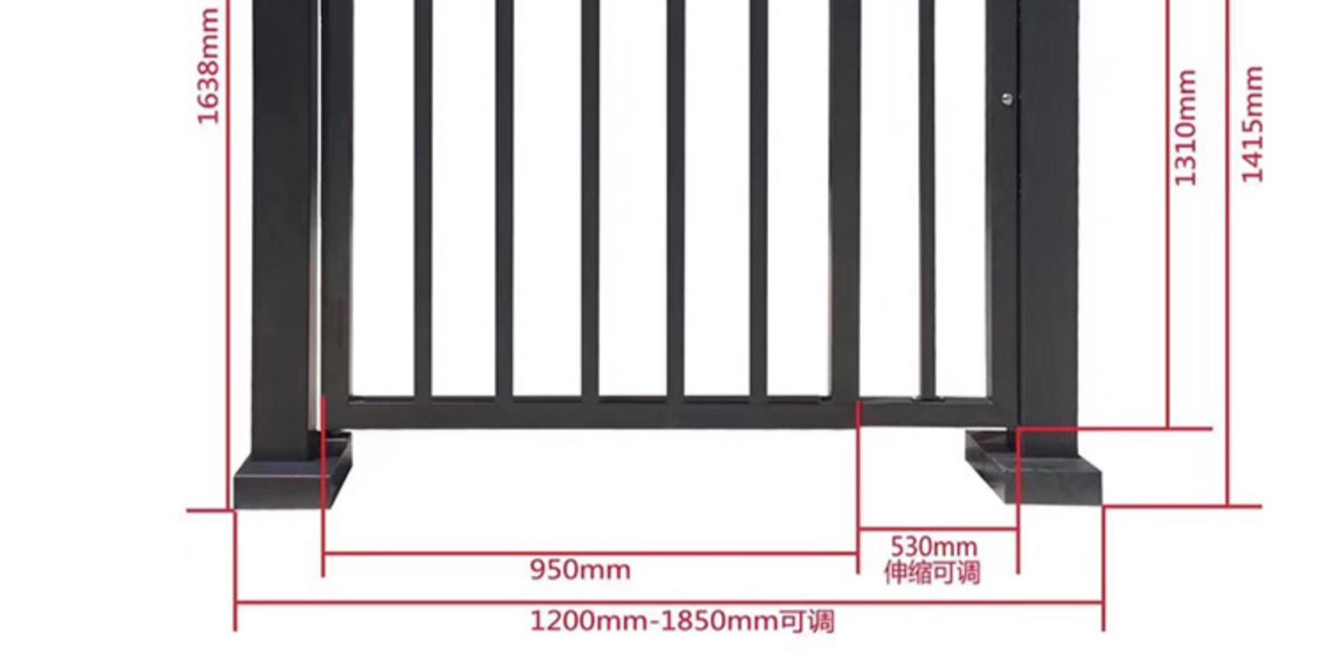 电动广告栅栏小门人行通道闸小区家用人脸识别刷卡指纹门禁系统(图17)