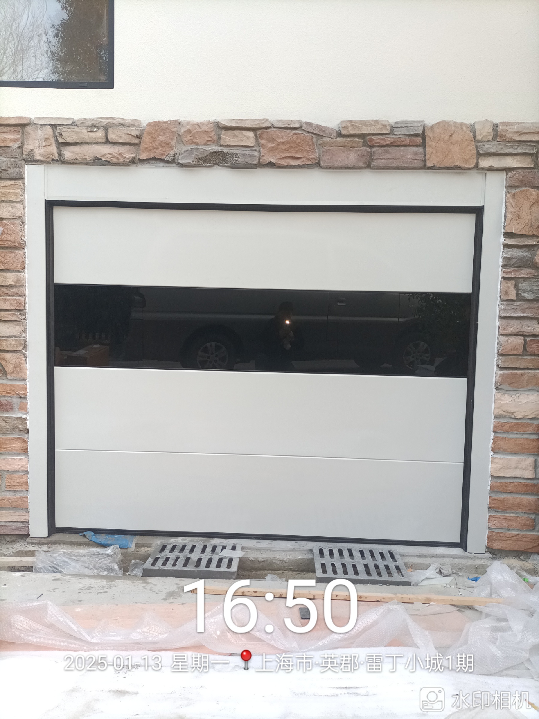 进户车库门电动车库翻板门定制铝合金商铺门上海卷帘门安装抗风门(图5)