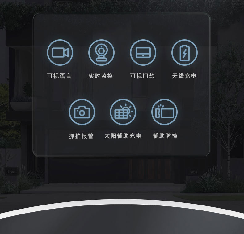 LOSDUN系统庭院别墅高端铝合金户外花园电动平移折叠转弯铝艺大门(图10)