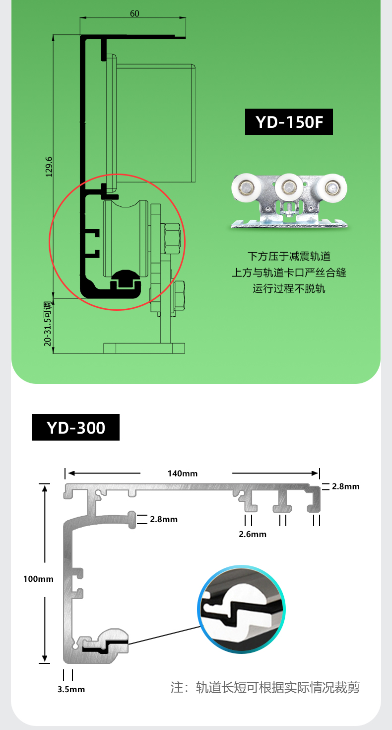 重型感应门自动门电机整套机组玻璃电动平移门轨道自动感应推拉门(图6)
