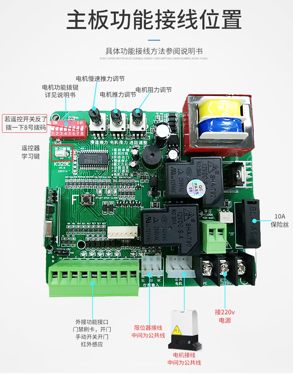 博诚仕直线平移门一体机别墅庭院自动推拉门开门机电动门电机全套(图17)