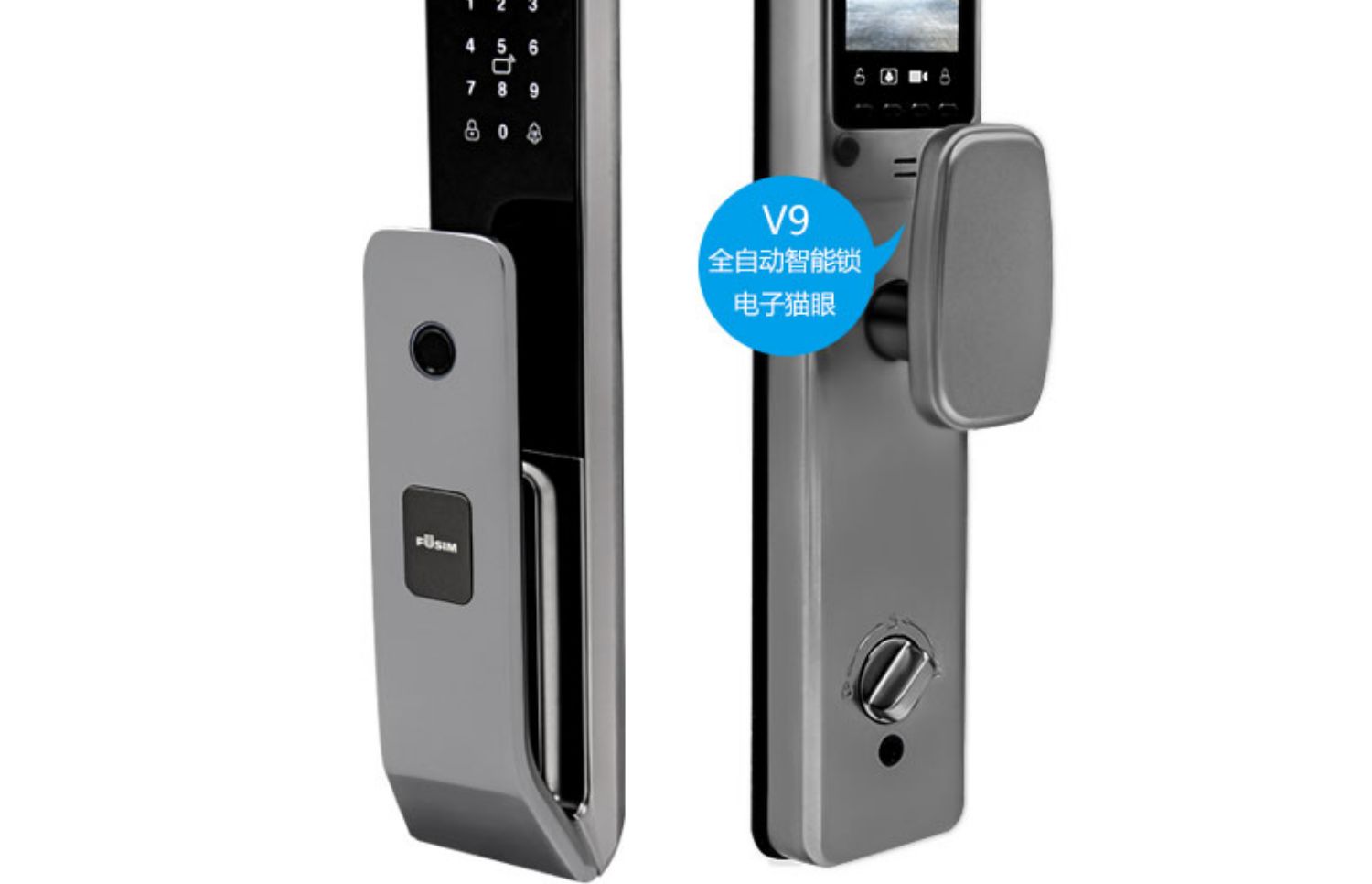 FX富新 艺品 双色甲级防盗门家用定制智能指纹锁新甲级进户门灰色(图18)