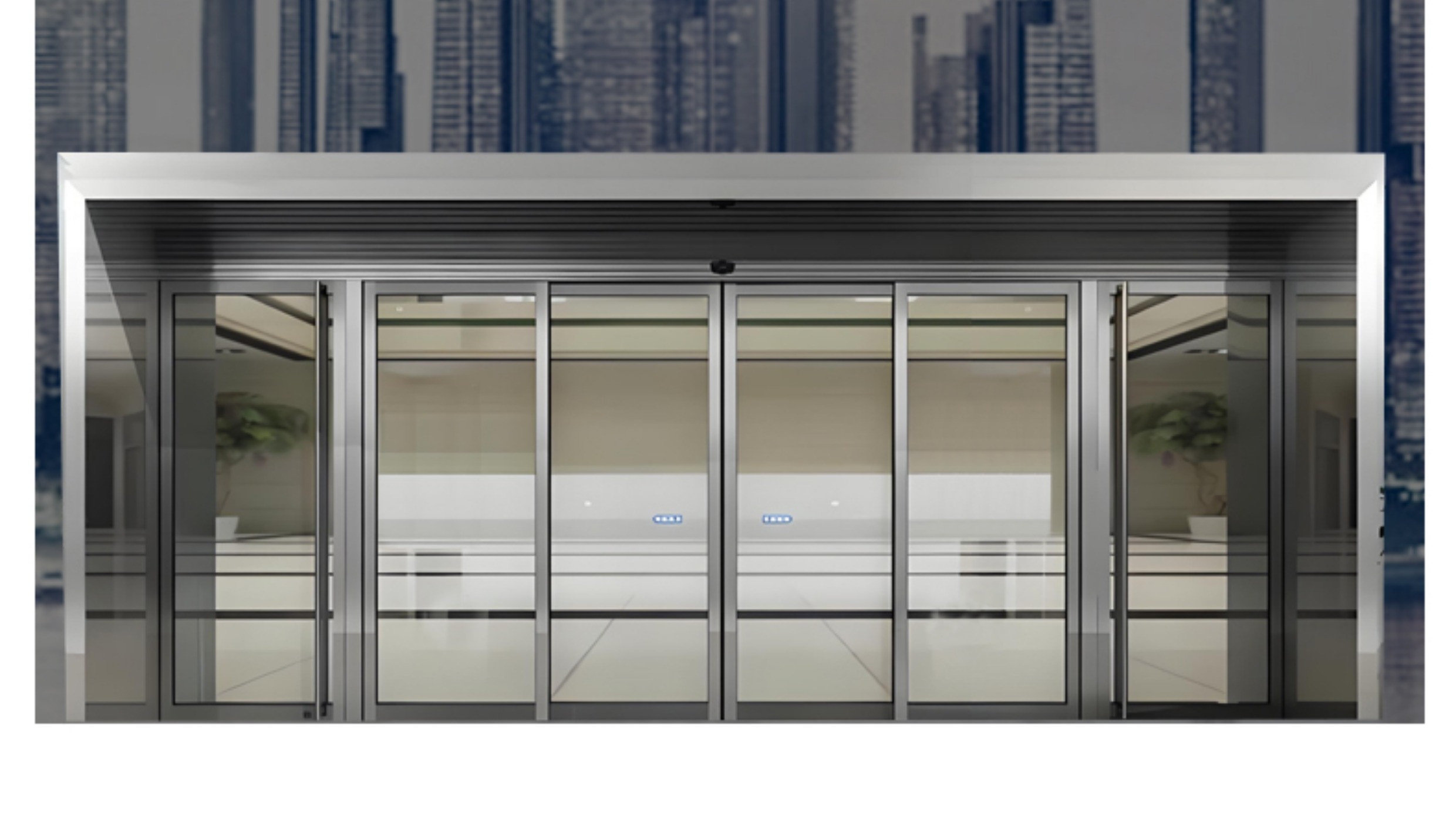 无锡感应门自动玻璃平移电动轨道伸缩开门禁系统智能人脸识别(图8)