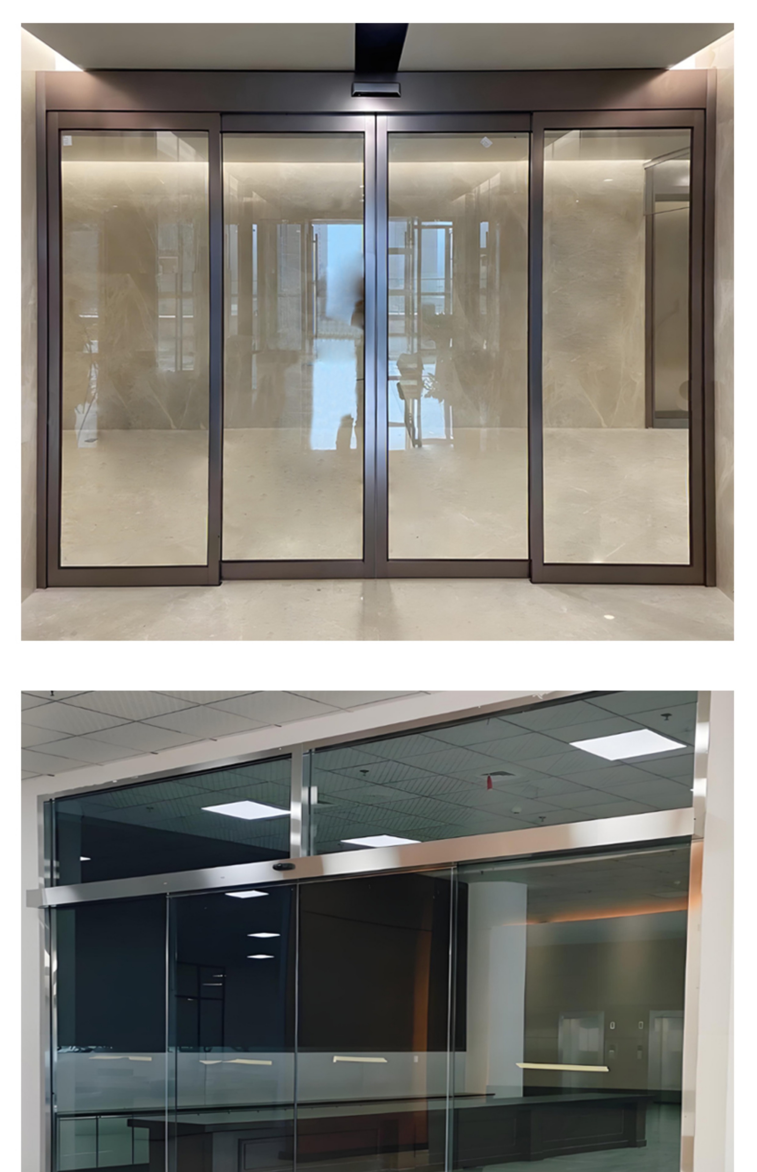 无锡感应门自动玻璃平移电动轨道伸缩开门禁系统智能人脸识别(图11)