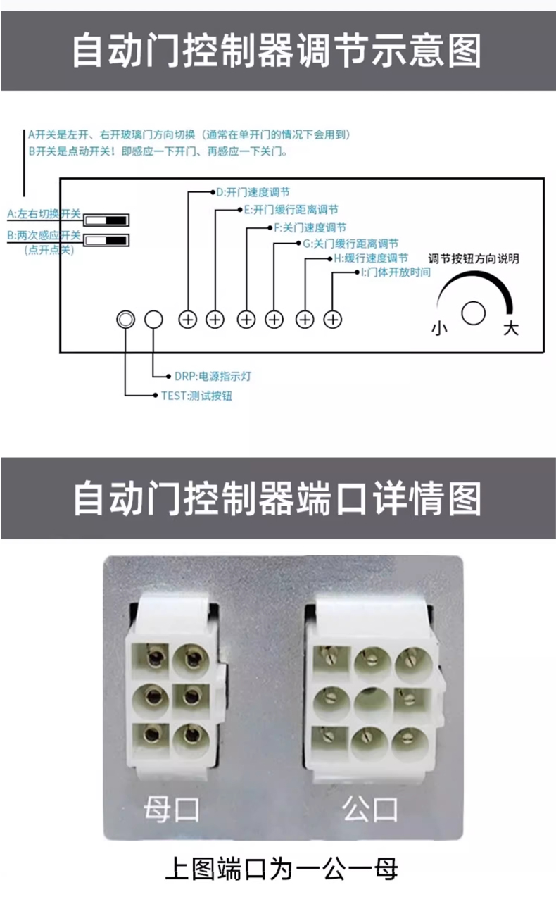 感应门自动门电机整套机组电动玻璃门轨道自动平移门门禁系统(图11)