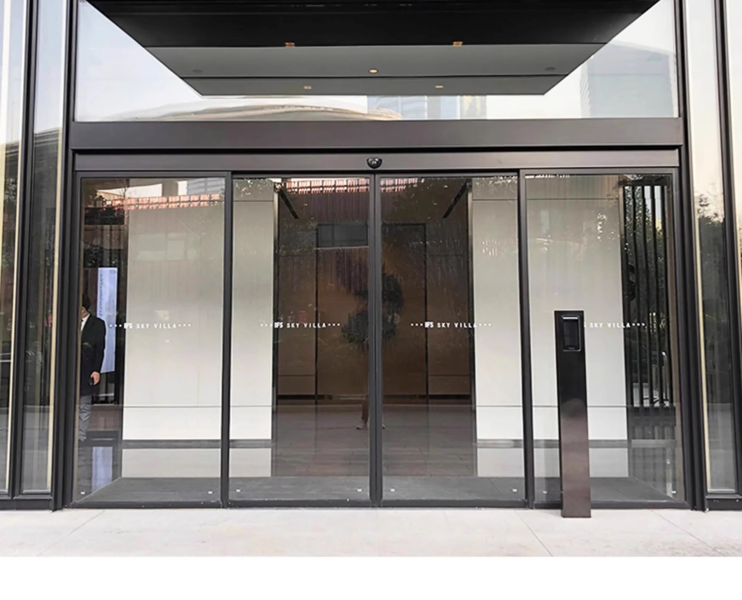 上海电动门电动玻璃感应门自动平移门定制测量安装(图10)