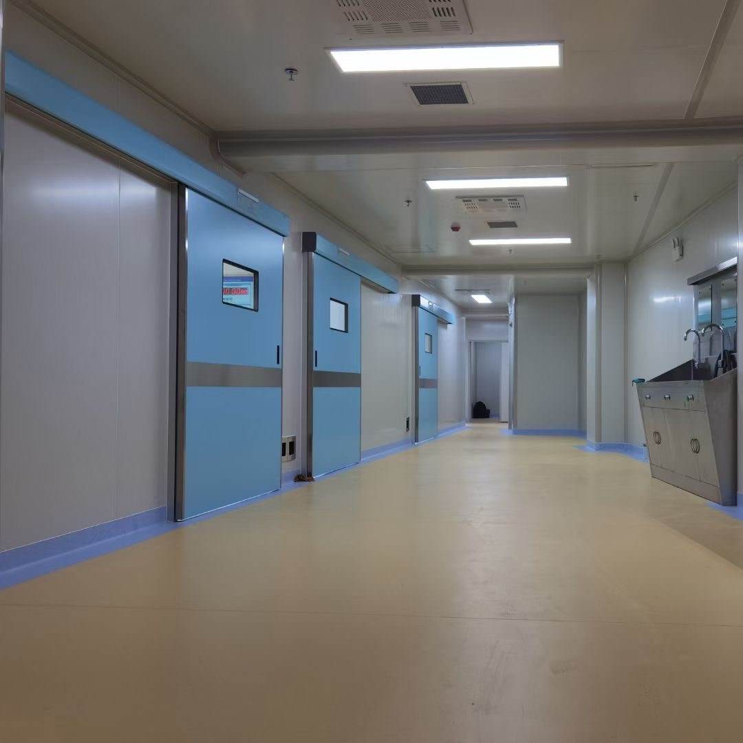 手术室自动门医用气密门医院防辐射电动脚踏双开平移门门禁感应门(图2)
