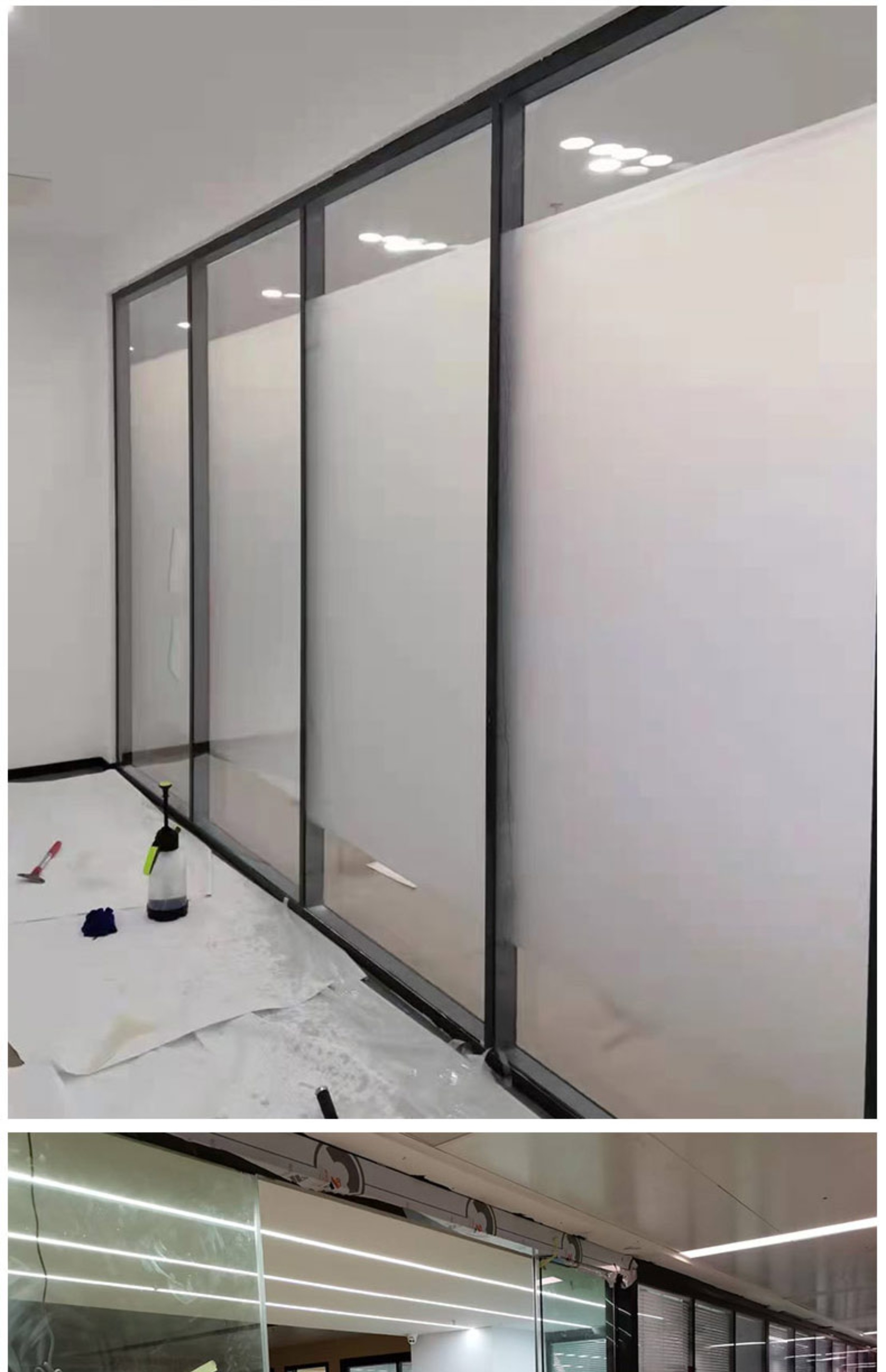 自动感应门人脸识别指纹刷卡门禁系统定制公司大门电动平移玻璃门(图24)