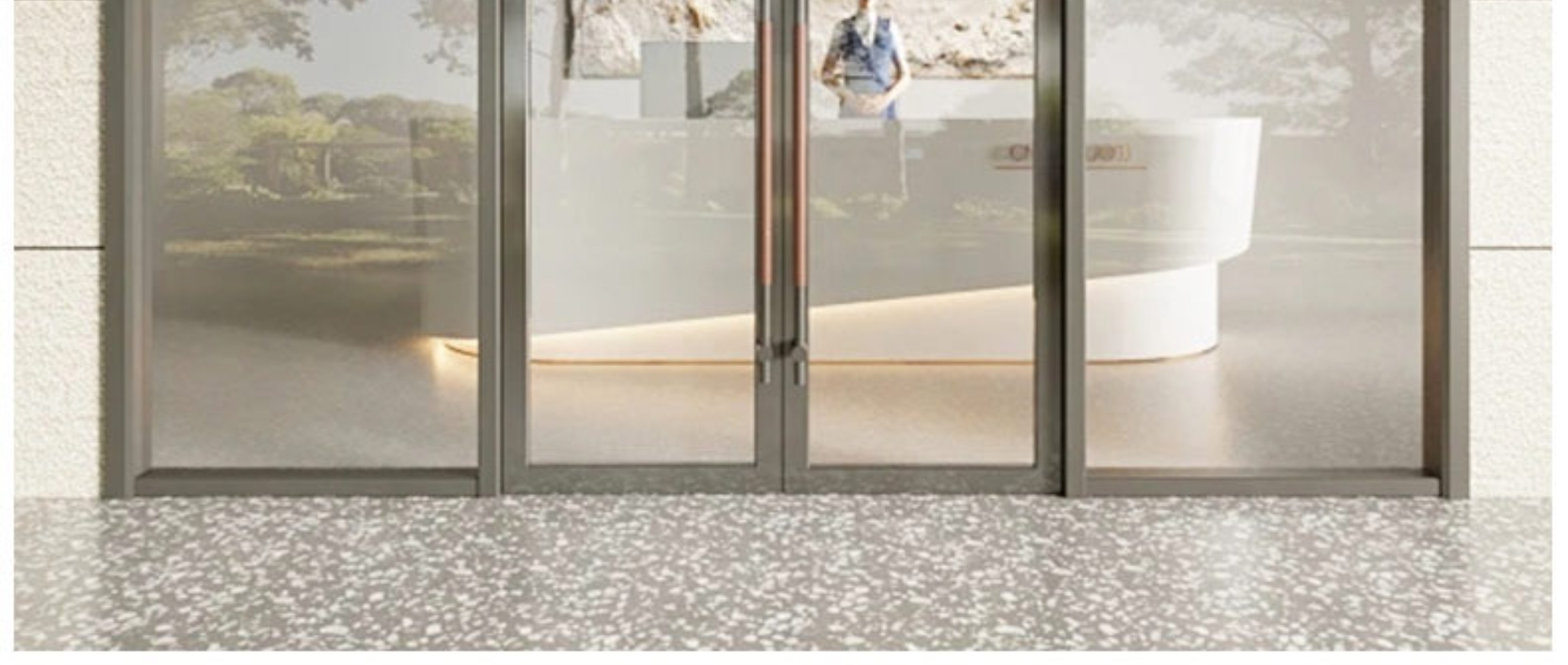 自动感应门人脸识别指纹刷卡门禁系统定制公司大门电动平移玻璃门(图28)