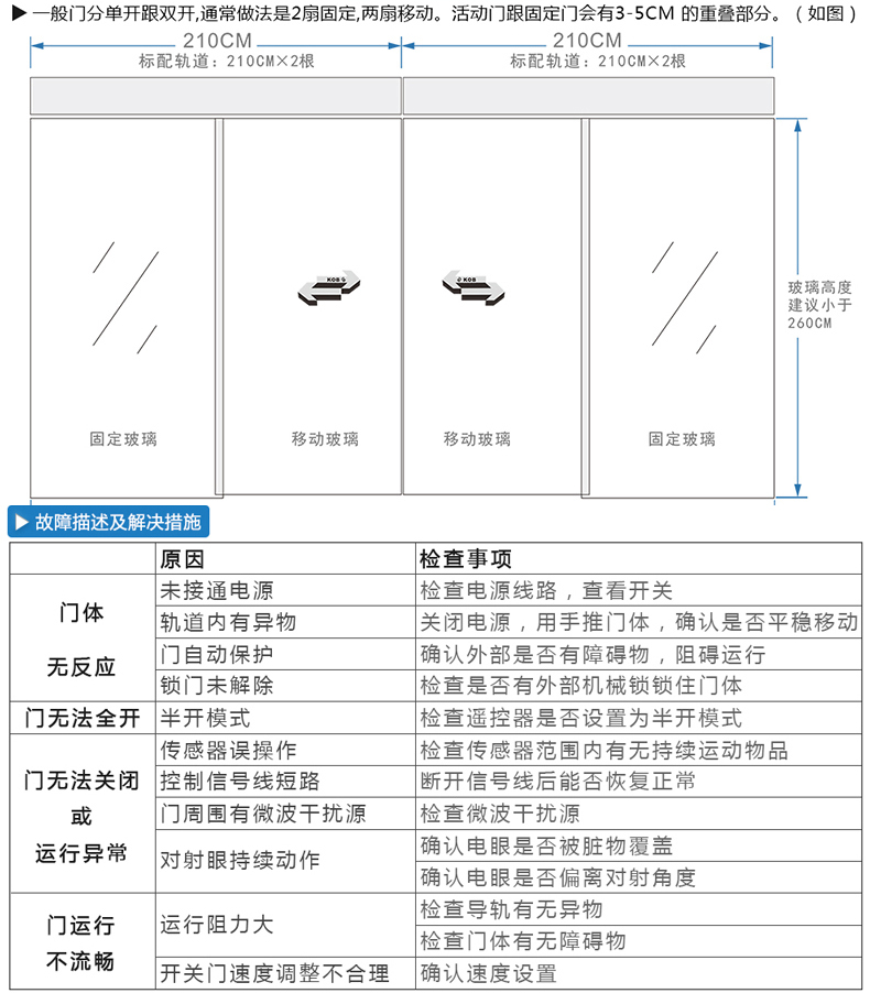 自动玻璃感应门定制入户玻璃门电动平移门智能人脸识别自动滑门(图11)