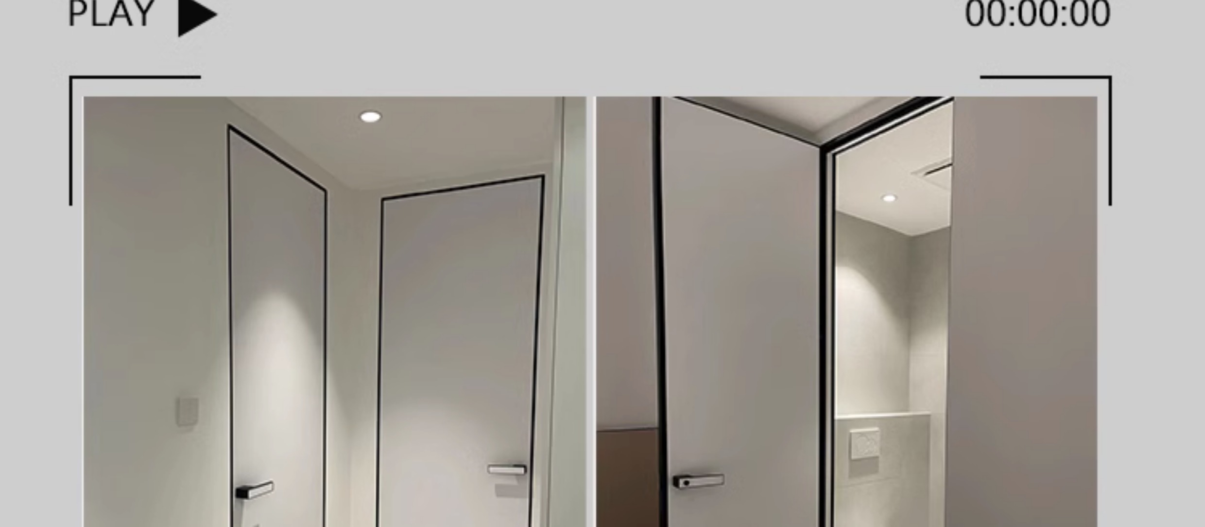 无隐间极窄无框隐形门铝木门卧室门极简门木门室内门房间门套装门(图24)