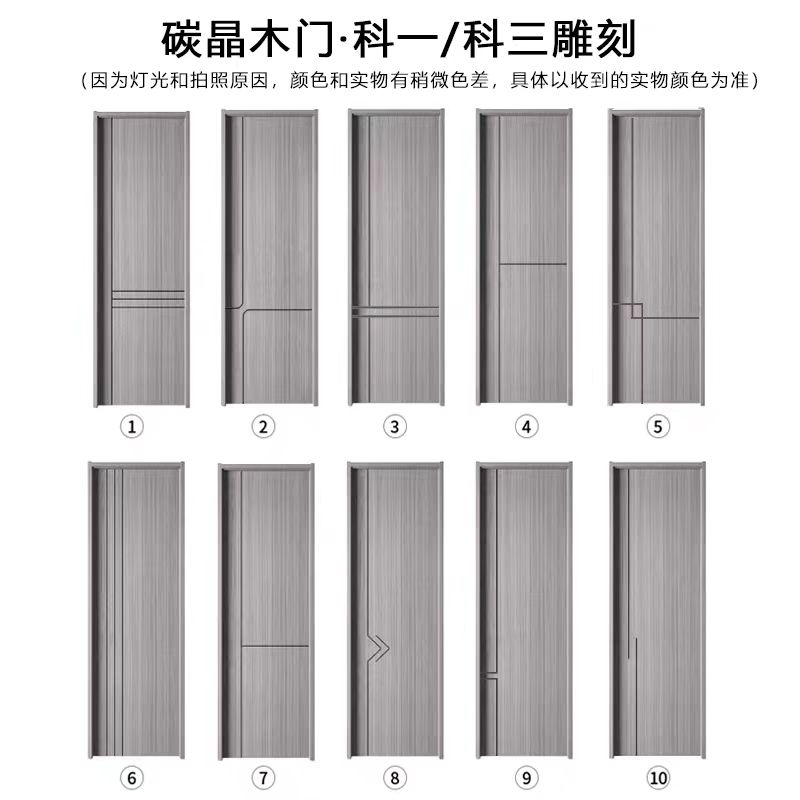 碳晶木门实木全套卧室门定制室内门房间门套装门全包门套整套家用(图12)