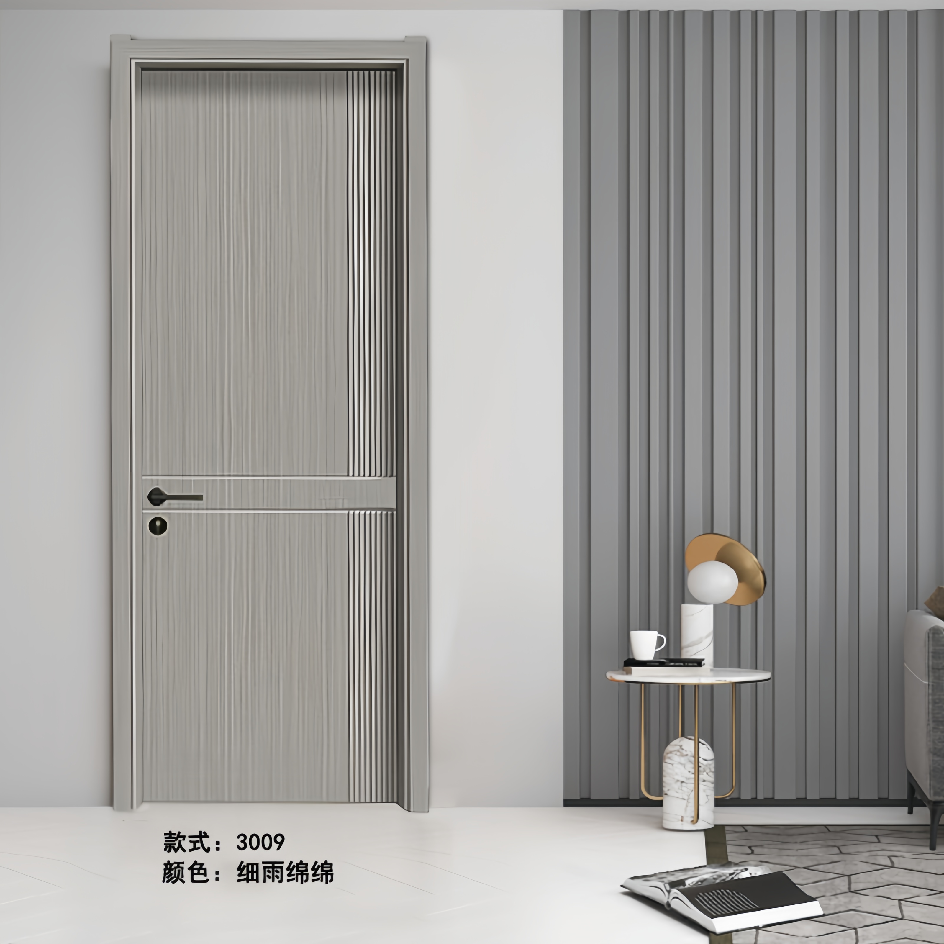 实木门极简轻奢碳晶室内门套装门卧室门环保定制现货隔音房间木门(图19)