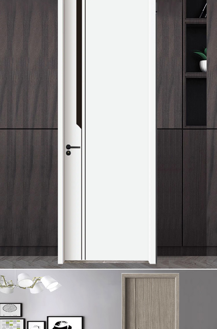 全铝门房间门卧室门隔音门防潮铝合金蜂窝铝套装门室内门定制房门(图2)