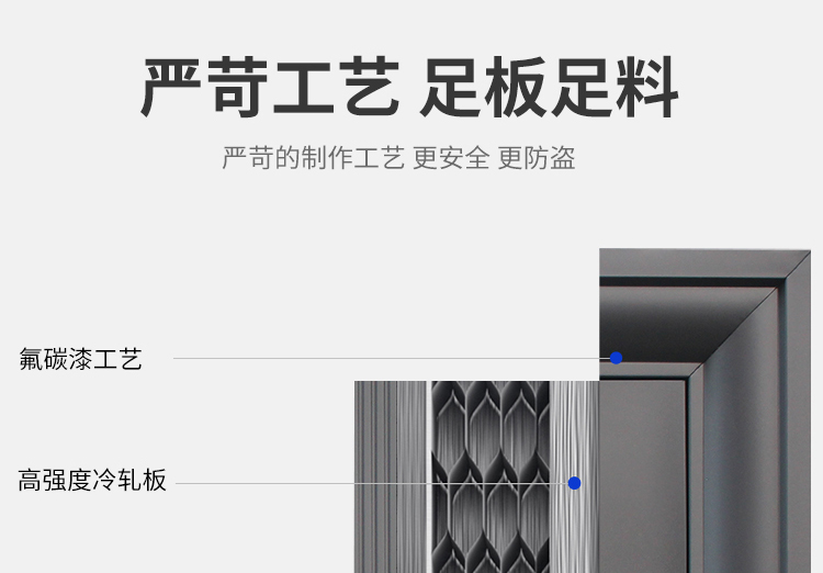 防盗门进户门家用入户门室内外出租房农村大门子母钢质工程单开门(图15)