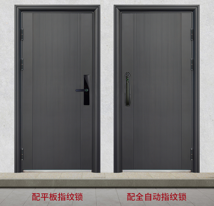 防盗门进户门家用入户门室内外出租房农村大门子母钢质工程单开门(图34)