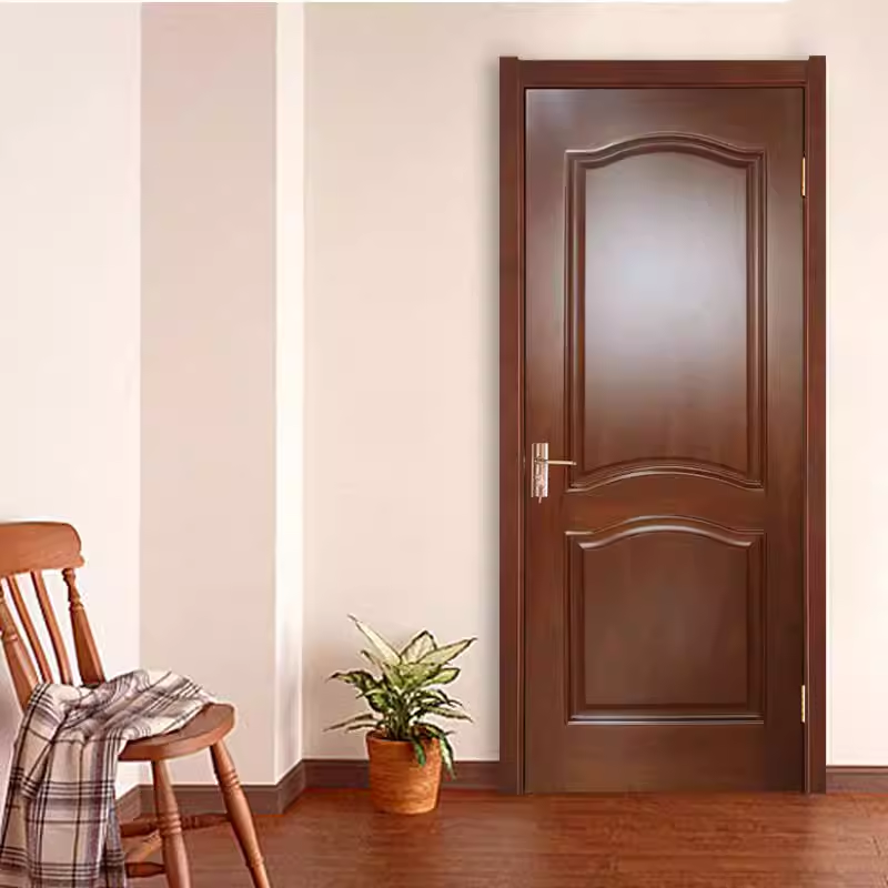 厂家源头定制橡胶木实木门房门原木门卧室门烤漆室内门房间门(图4)