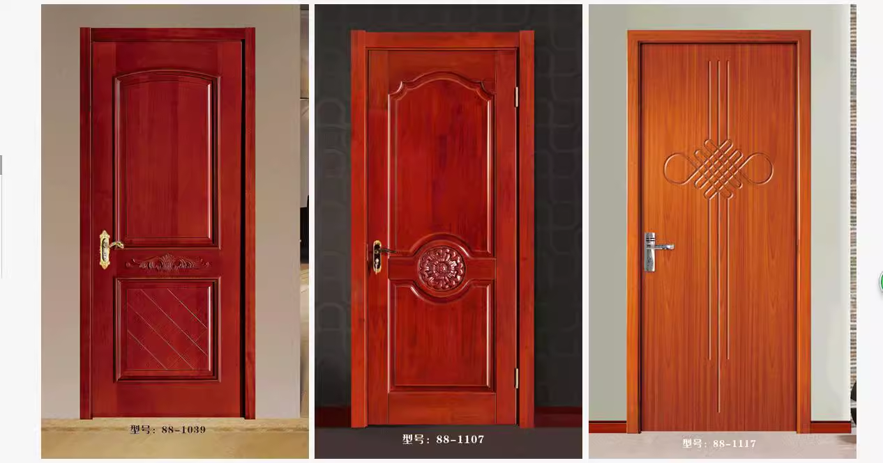 厂家源头定制橡胶木实木门房门原木门卧室门烤漆室内门房间门(图10)
