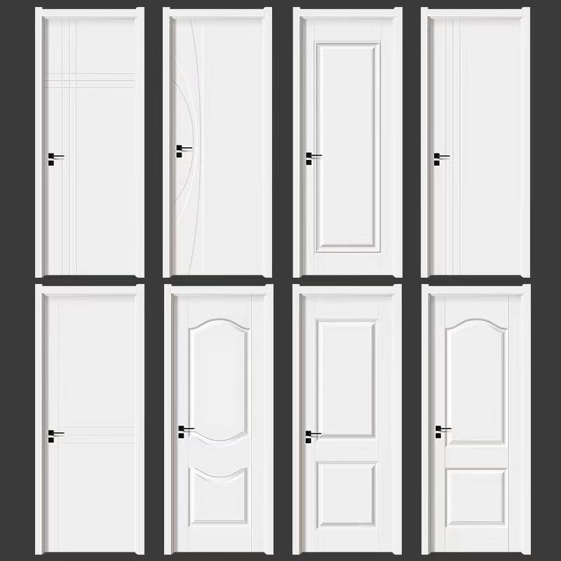 白色现货免漆门卧室门家用生态门环保室内门工程出租实木门套装门(图15)