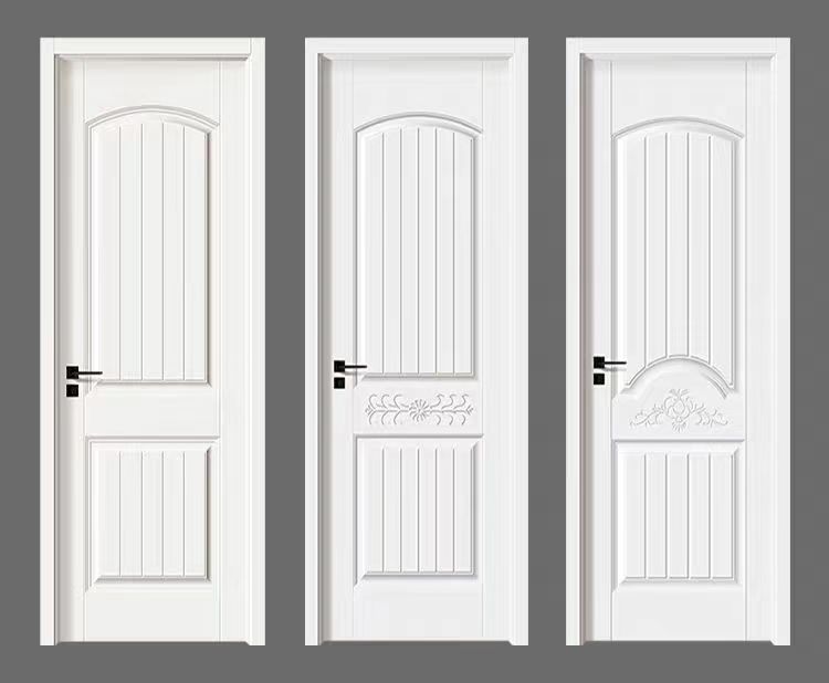 白色现货免漆门卧室门家用生态门环保室内门工程出租实木门套装门(图16)